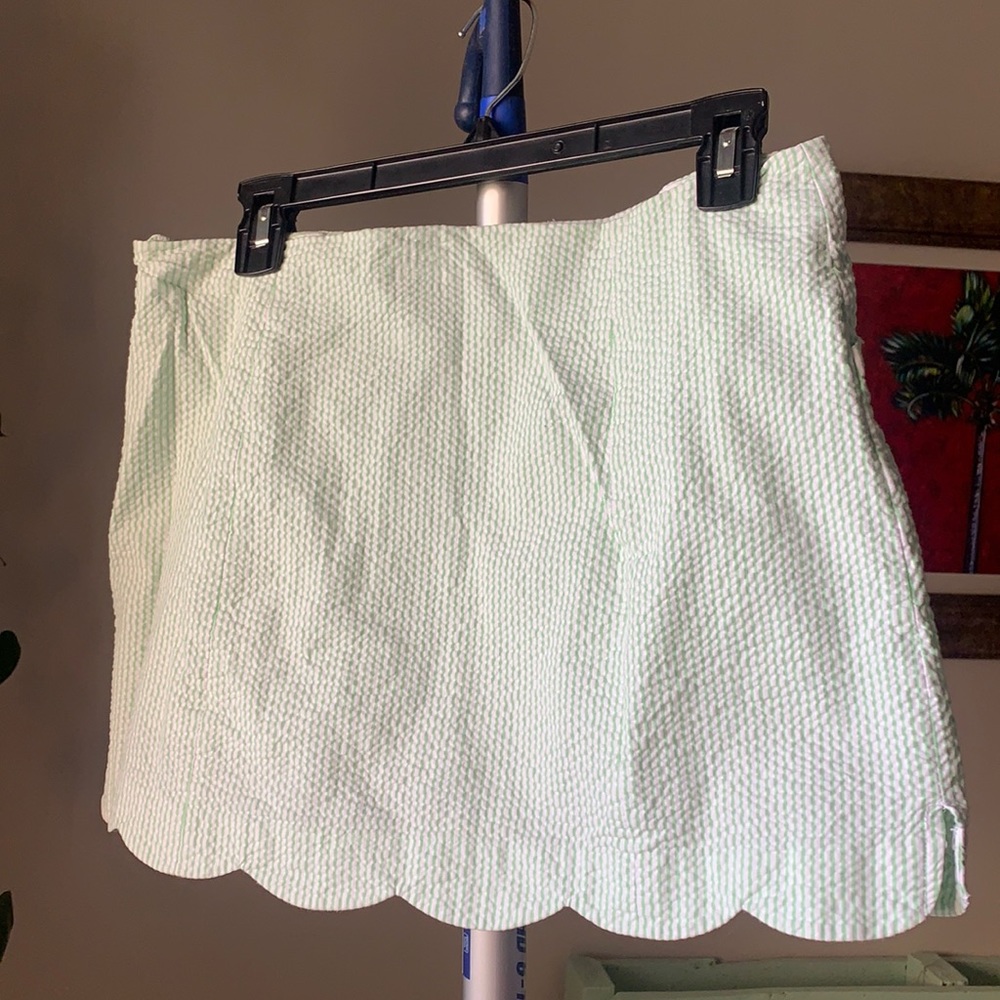 Lilly Pulitzer striped skirt shorts.